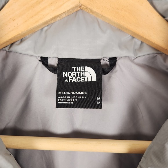 North Face Jacket Thermoball Eco Puffer Mens Medium Gray Full Zip EUC - Picture 4 of 12